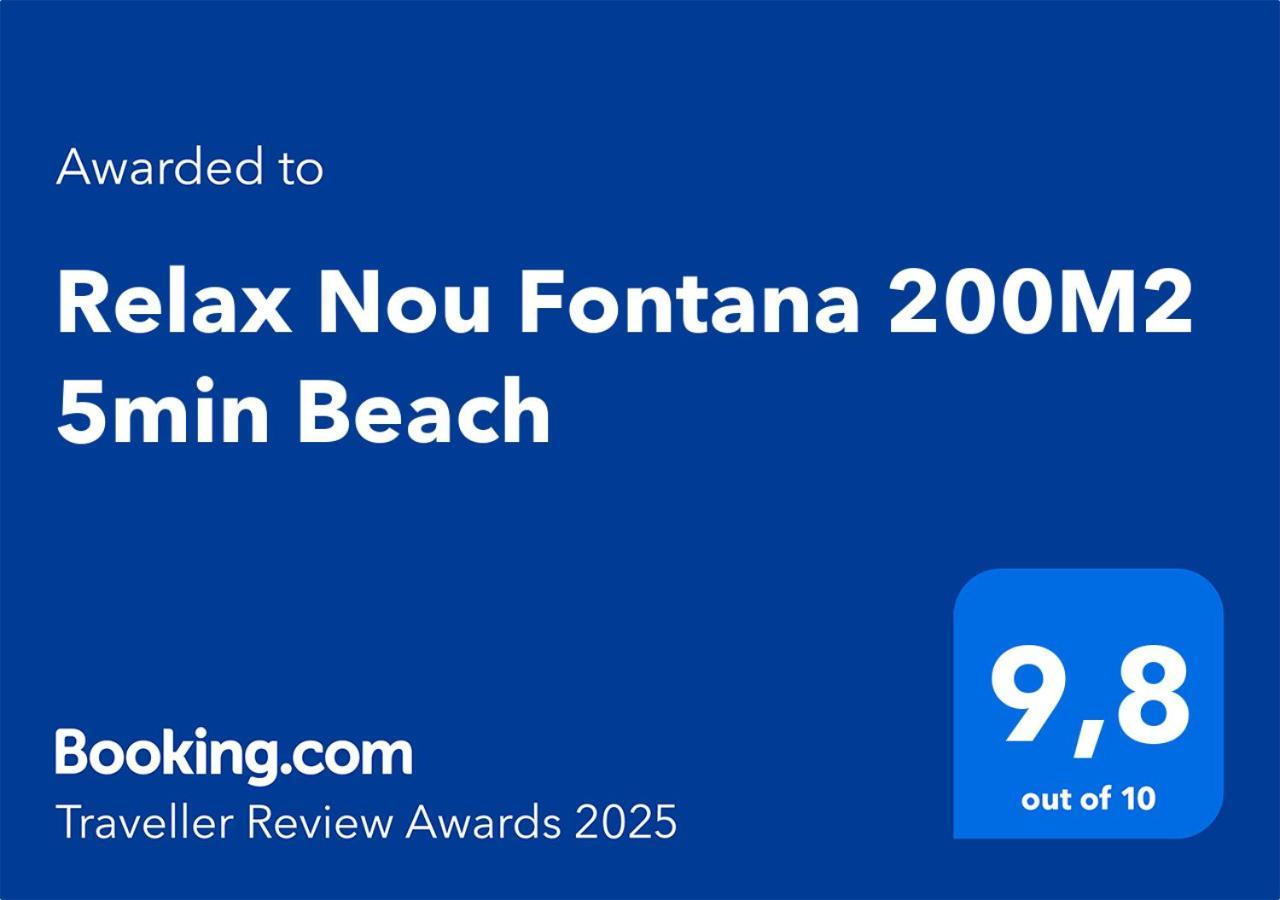 Relax Nou Fontana 200M2 5Min Beach Хавеа Экстерьер фото